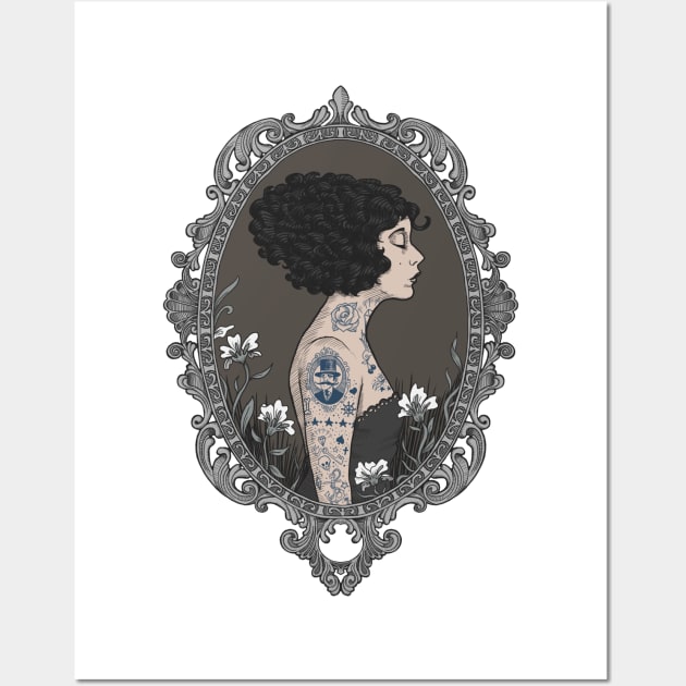 La Femme Tattoue Wall Art by RudeOne